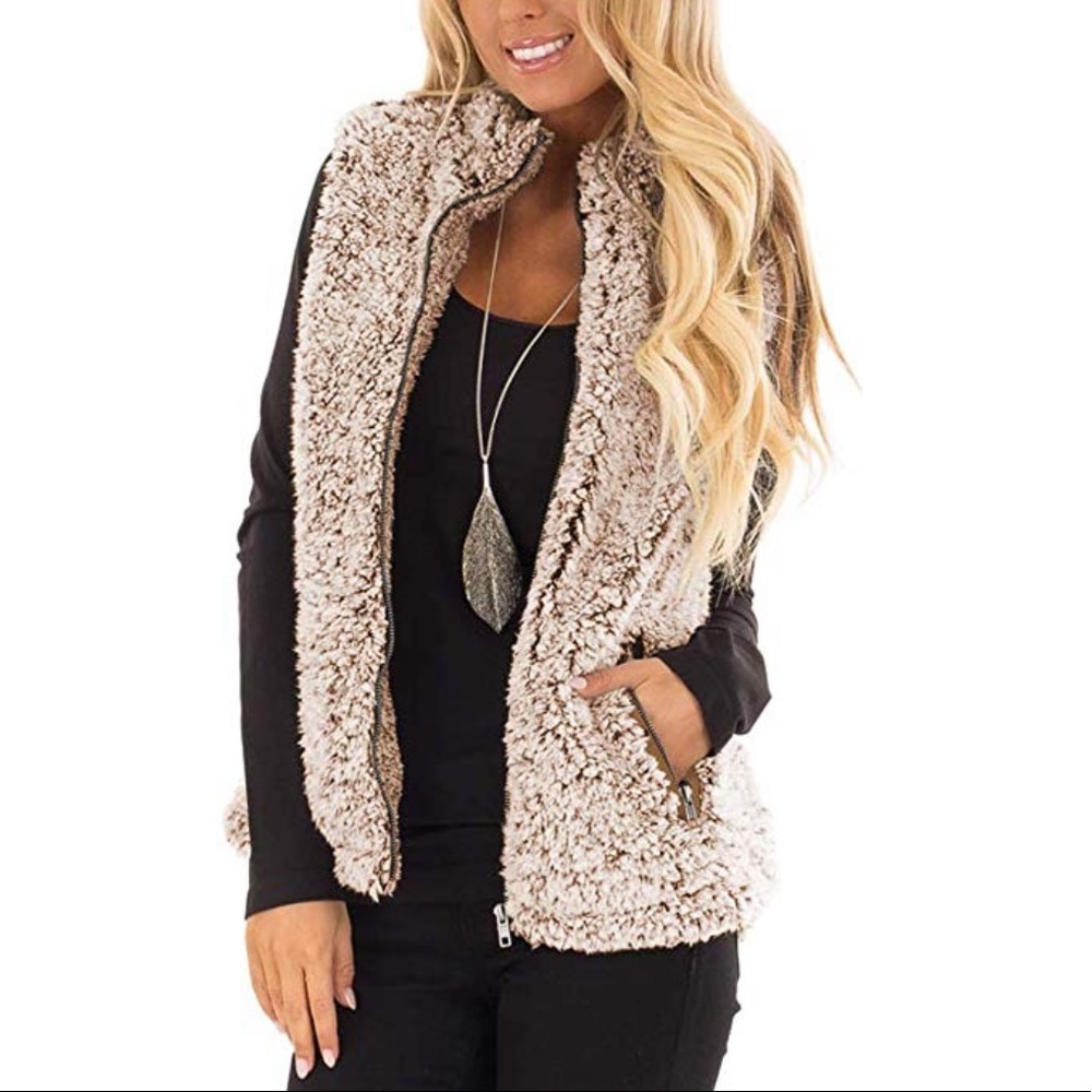 NWT sherpa vest